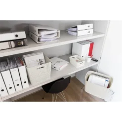 Curver My Style Large Rectangular Plastic Storage Basket - Vintage White - 18L -Hush and Home Store 12809473 1314833219521040