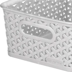 Curver My Style Small Rectangular Plastic Storage Basket - Grey - 4L -Hush and Home Store 12814407 9424832987316555