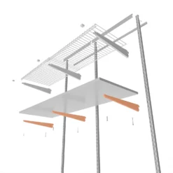 None Double Slot Bracket - White -120mm -Hush and Home Store 12815728 1585034583443915