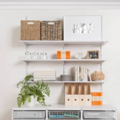 None Single Slot Upright Wall Strip - White - 100cm -Hush and Home Store 12816011 3374833192221763