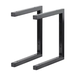 None Double U Shelf Bracket - Black - 330x300mm