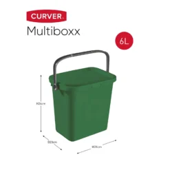 Curver Multiboxx Plastic Multi-purpose Storage Box - Green - 6L 11 Curver Multiboxx Plastic Multi-purpose Storage Box - Green - 6L -Hush and Home Store 12820957 1754833171054354