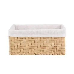 White & Natural Water Hyacinth Baskets - Set Of 3 -Hush and Home Store 12829228 1914832982484926