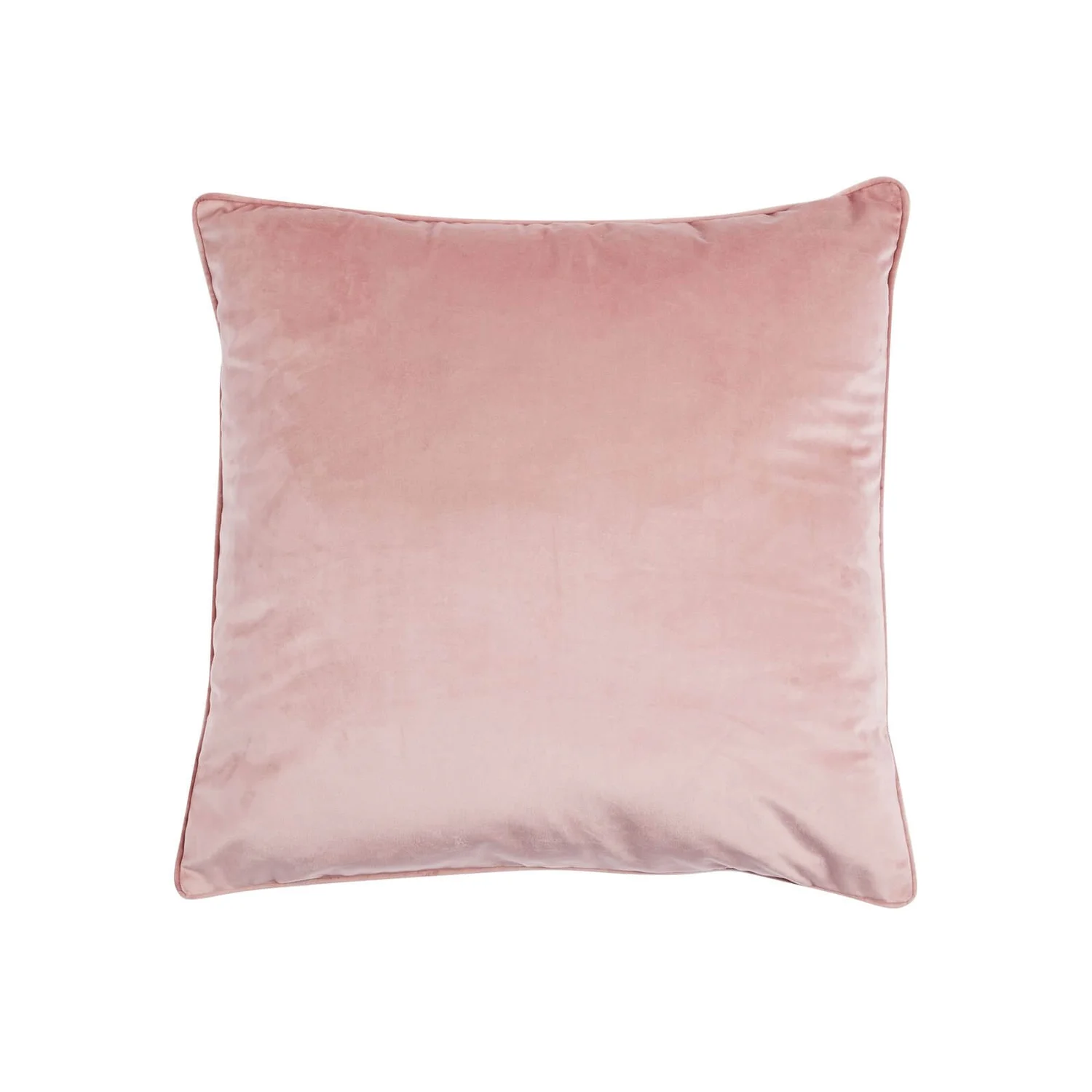 None Large Plain Velvet Cushion - Blush - 58x58cm 1 None Large Plain Velvet Cushion - Blush - 58x58cm