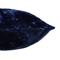 None Large Crushed Velvet Cushion - Navy - 58x58cm -Hush and Home Store 12839195 1304833171429285