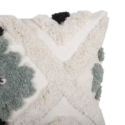 None Tufted Geometric Cushion - Olive - 30x50cm -Hush and Home Store 12839775 5524832958202509