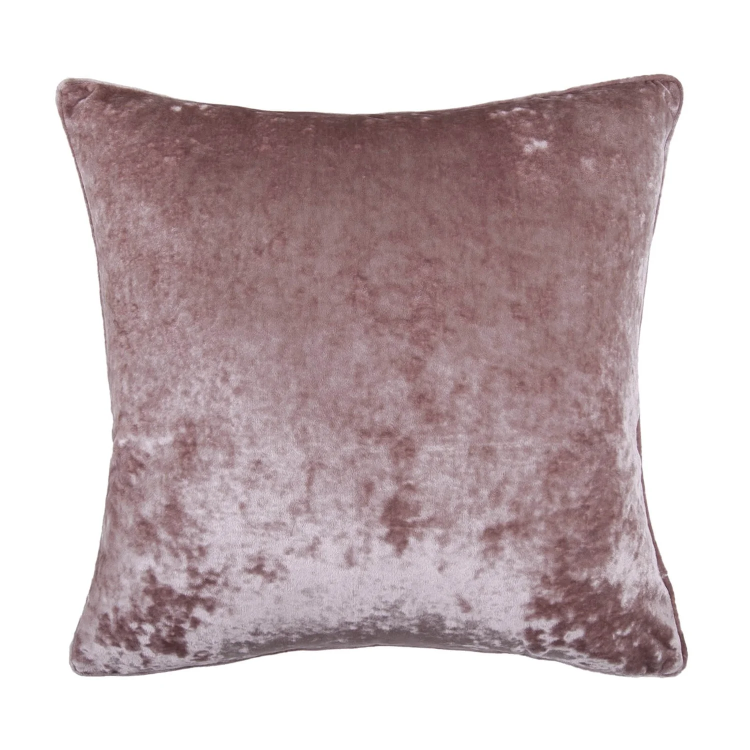 Large Crushed Velvet Cushion - Blush - 58x58cm 1 Large Crushed Velvet Cushion - Blush - 58x58cm