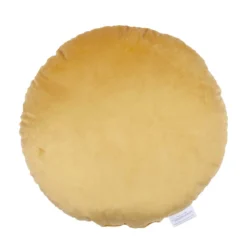 None Round Velvet Cushion - Ochre - 45cm -Hush and Home Store 12842181 3154832976678051