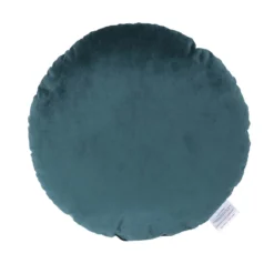 None Round Velvet Cushion - Teal - 45cm -Hush and Home Store 12842182 1234832976442326