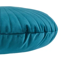 None Round Velvet Cushion - Teal - 45cm -Hush and Home Store 12842182 1394832976323292