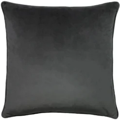 Bee Embroidered Velvet Cushion - Charcoal -Hush and Home Store 12878465 3454895116730196
