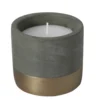 Biteshield Citronella Cement And Metallic Candle Pot