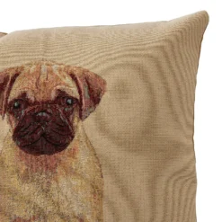 None Pug Tapestry Cushion - 45x45cm -Hush and Home Store 12886153 3034940700842565