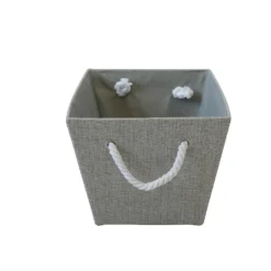 Neutral Herringbone Medium Storage Basket -Hush and Home Store 12886595 1574857031543467