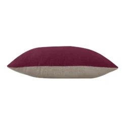 House Beautiful Velvet Linen Cushion - 45x45cm - Plum -Hush and Home Store 12887011 2144853161517856