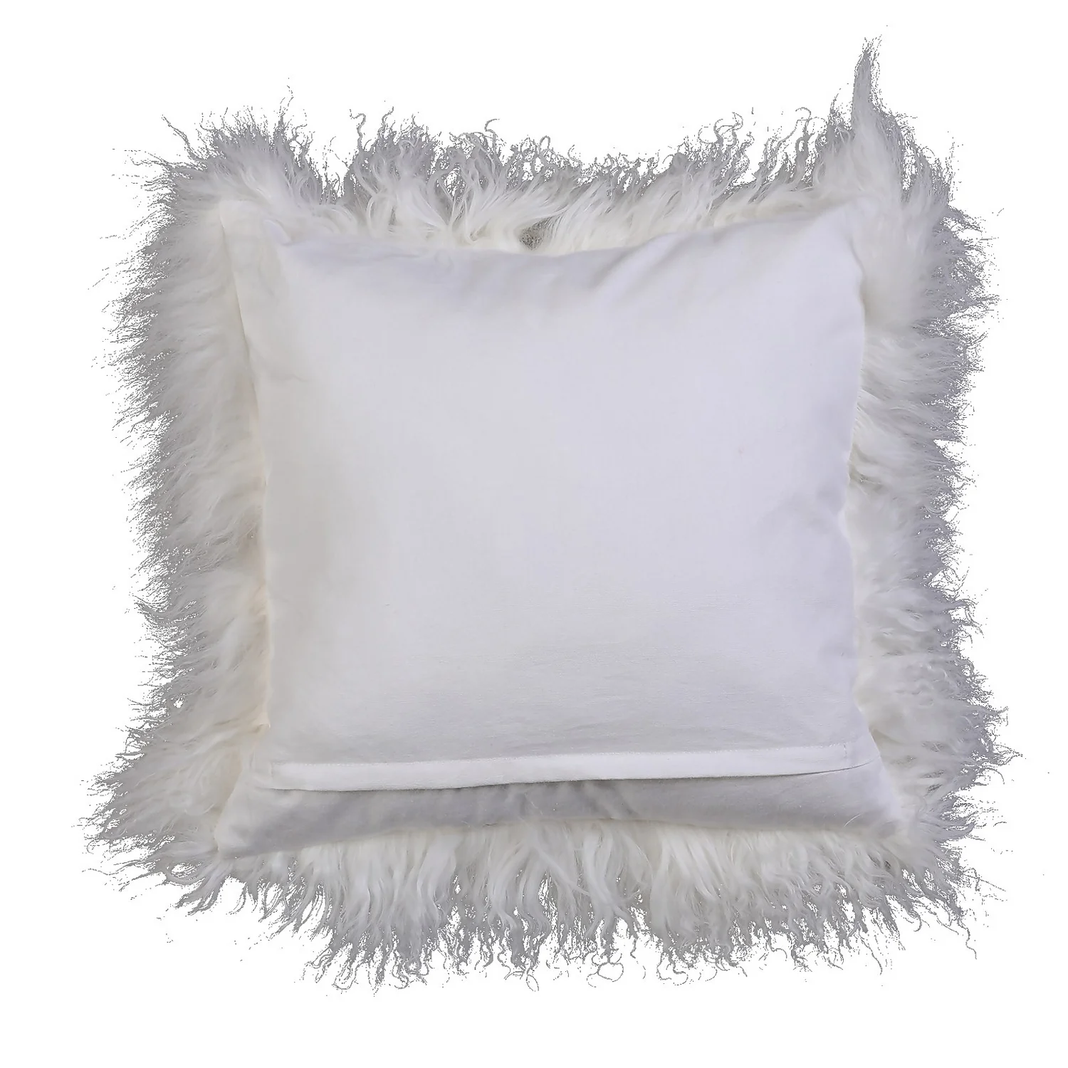 House Beautiful Real Mongolian Wool Cushion - Cream- 38x38cm 3 House Beautiful Real Mongolian Wool Cushion - Cream- 38x38cm - Image 3