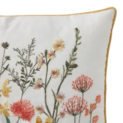 Embroidered Floral Cushion - 30x50cm -Hush and Home Store 12887890 1064864248143835