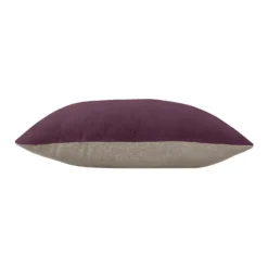 Country Living Velvet Linen Cushion - 45x45cm - Grape -Hush and Home Store 12887945 1334853162048937