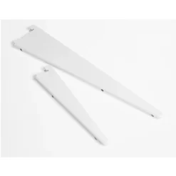 Anti-bacterial Twin Slot Shelving Kit - 1600mm White Twinslot And 320mm Brackets - White -Hush and Home Store 12889033 1104849582704471