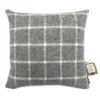 Country Living Wool Check Cushion - 50x50cm - Grey