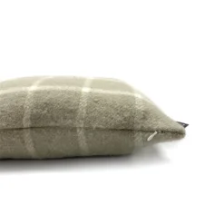 Country Living Wool Check Cushion - 50x50cm - Latte -Hush and Home Store 12889091 8124858299725352
