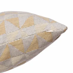 None Chenille Geo Cushion - Ochre -Hush and Home Store 12891730 1274880596457625