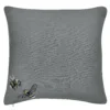 None Embroidered Bee Cushion - 43x43cm