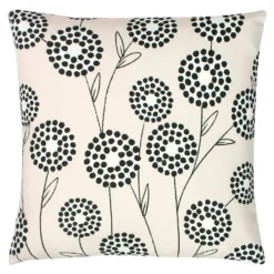 Retro Dandelion Cushion - 43x43cm - Nougat