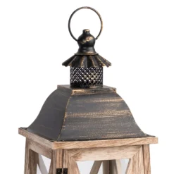 Large Wooden Lantern - Oak -Hush and Home Store 13036254 1024894567866810