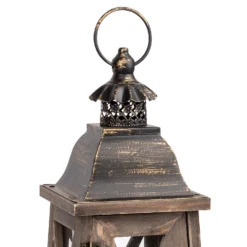 Small Wooden Lantern - Walnut -Hush and Home Store 13036256 2874894568011599