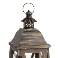 Large Wooden Lantern - Walnut -Hush and Home Store 13036257 1354894567970397