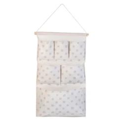 None Flexi Storage Kids 6 Pocket Hanging Organiser - White & Grey Polka Dot 8 None Flexi Storage Kids 6 Pocket Hanging Organiser - White & Grey Polka Dot -Hush and Home Store 13277671 5944929069443841