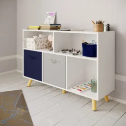 Kids Compact Storage Unit With Legs - White -Hush and Home Store 13277674 1034929069481773