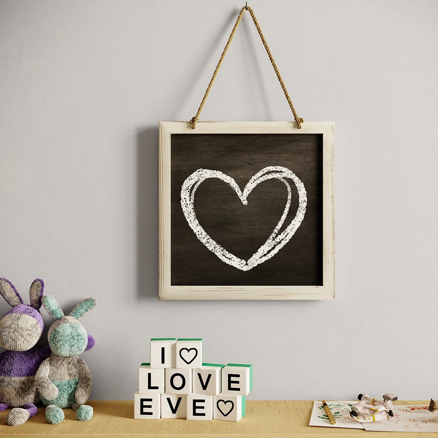 Kids Hanging Chalk Board 2 Kids Hanging Chalk Board - Image 2