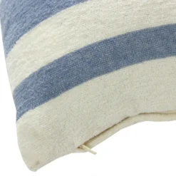 Chenille Cushion - Stripe Slate - 30x50cm -Hush and Home Store 13438781 4224918749816534