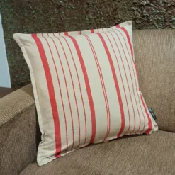 Country Living Croyde Stripe Cushion - Red -Hush and Home Store 13470277 9304929621031452