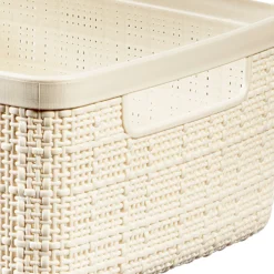 Curver Jute Small Recycled Storage Basket - 5L White -Hush and Home Store 13965909 1704995188213460